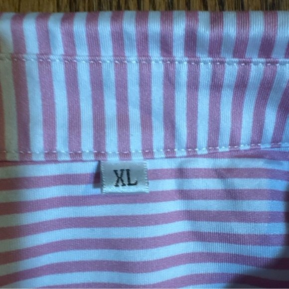 SHEIN Pink Striped Polo Shirt - Picture 3 of 9